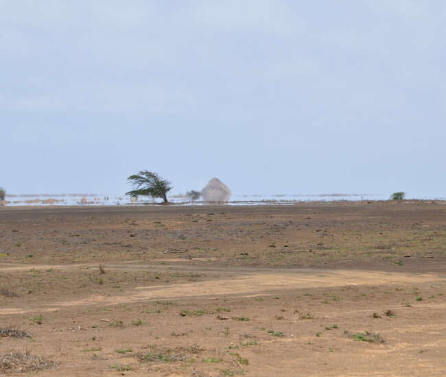 Kapverdische Badeinsel Sal - Fatamorgana auf der Fahrt nach Terra Boa