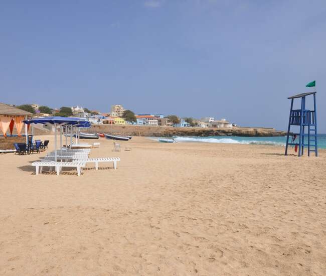 Kapverdische Insel Maio Beach Club Strandbar